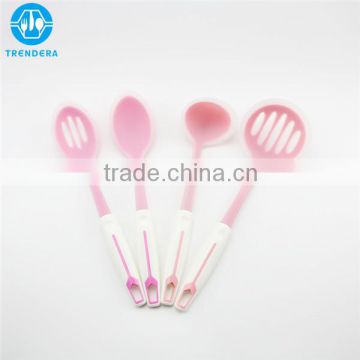 Fashionable design pink silicone kitchen tools