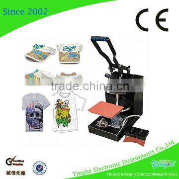 mini 2 in 1 small mini heat press transfer machine for t-shirt and cap