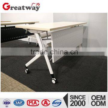 Modern Design Popular Metal Folding Desk With Caster