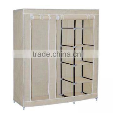 Folding plastic diy portable closet wardrobe