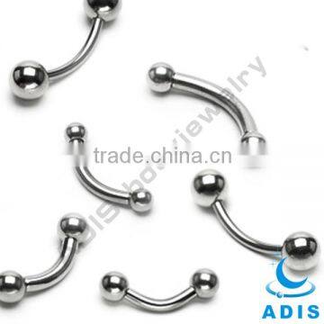 high polishment titanium eyebrow ring ball non toxic piercings