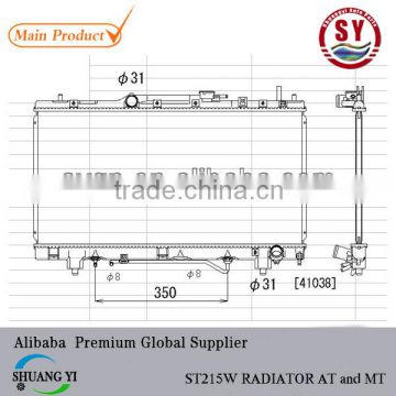 ALUMINUM CALDINA ST215W RADIATOR AT and MT