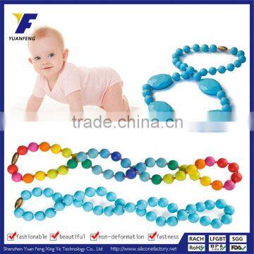 BPA free silicone baby silicone rubber necklace