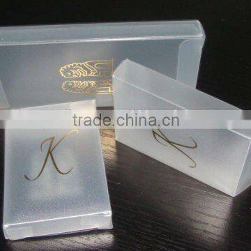 gold stamping clear PP box