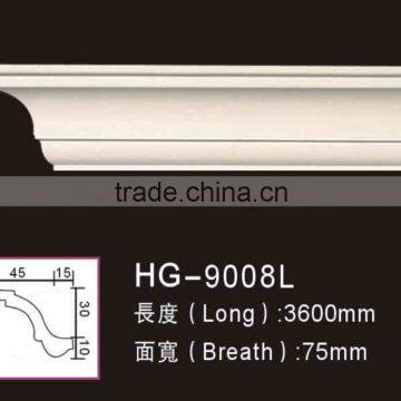 HG9008L home interior decoration PU material PU cornice