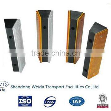 Highway Guard Rail Used Delineator, Red /Orange Rectangle Reflector photo-2