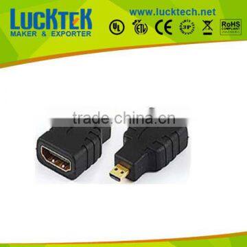 Adapter HDMI A to Micro plug,M/M, golden plated. REACH COMPLY!