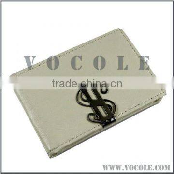 fashion festival gift dollar genuine leather money clip wallet with card holder