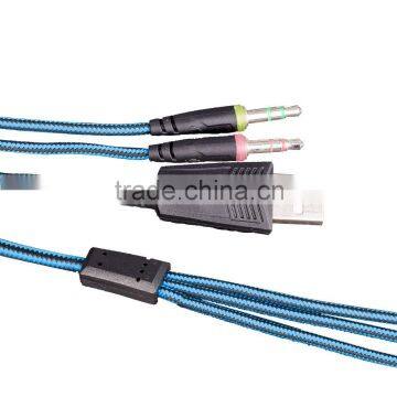 2015 New EACH G4000 Gaming Headset Stereo Bass Headphone Earphone With Microphone For Computer Gamer USB 3.5mm Gold-Plated photo-5