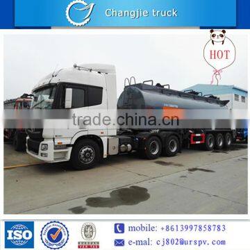 3 axles chemical truck trailer well improved for sale