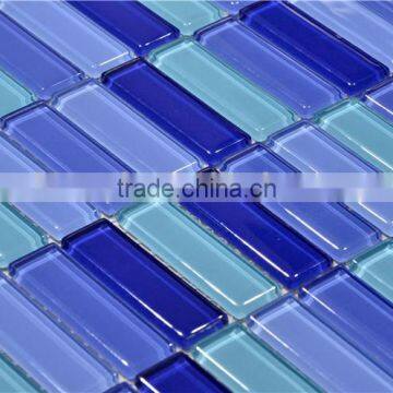 Thickness 4mm Mixed Color Glass Mosaic for Bathroom Wall Use photo-2