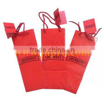 Red Small Gifts Paper Bags With Hand Tags
