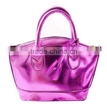 Purple and Silver Shell Bag Fashion Sweet Solid Woman Bag Elegant Totes Shoulder Bags for Women Lady Dating Messenger Bags