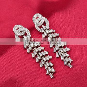 New Product Women Silver Crystal Boho Earrings photo-2