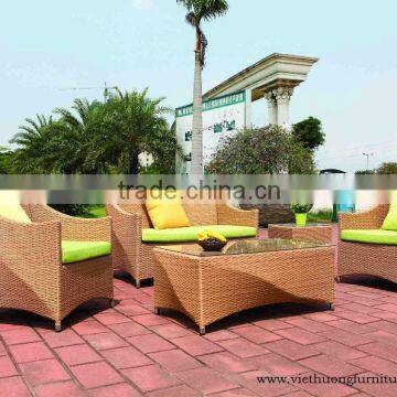 Poly rattan sofa set