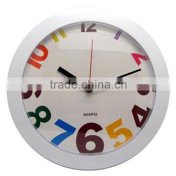 10 inch plastic colorful modern wall clock