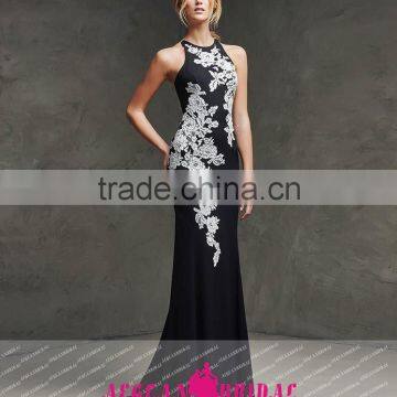 WYY35 new fashion simple backless lace sleeveless mermaid vestido de madrinha evening dress