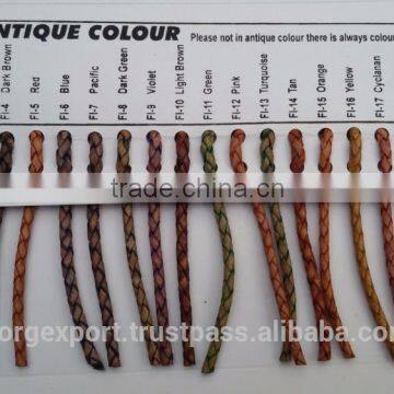 2.5mm Braided Leather Cords From BORG EXPORT / Braided Leather Cord 2.5 mm photo-2