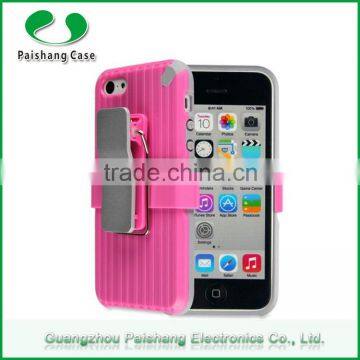 wholesale smartphone case 8 colors PC+Silicon waterproof universal back case cover for iphone 6 5 4 with Support clip