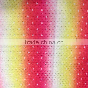Printed mesh Fabric for sportswear with good air permeability