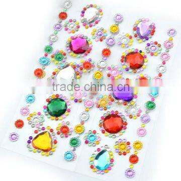 3D acrylic crystal stickers children gifts sticker for mobile phone