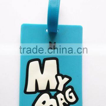 Baggage Tag for Airlines Shaped Soft PVC Cartoon Luggage Tag