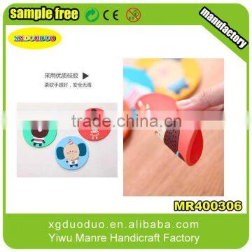 Novelty Shape Stylish Button Silicone Rubber Coaster for Tea Cup