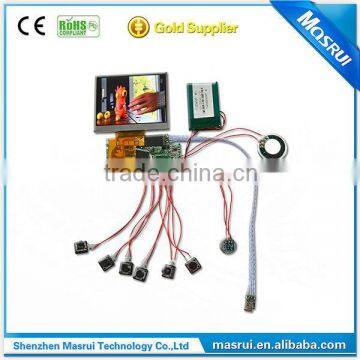 Fancy Marketing Tool 2.4 " LCD Brochure Card Video Brochure module with 2 GB Memory