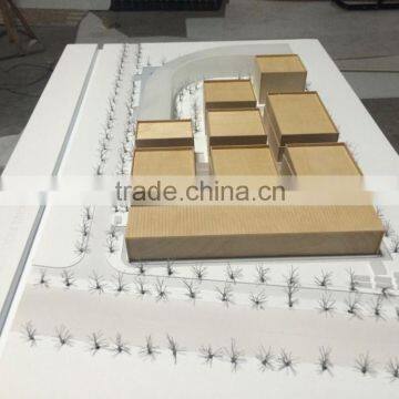 1/1000 Scale Wood Material Working Model of Stock Exchange Center photo-6