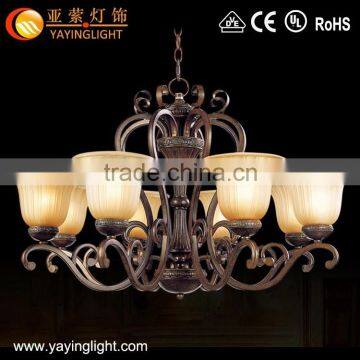 European minimalist living room bedroom chandelier,vintage resin wrought iron chandelier