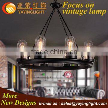 industrial huge wrought iron pendant,sumptuous metal pendant lamp,vintage chandelier retrospective library restaurant lamp