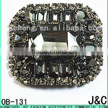 Black Diamond Glass Stone With Rhinestone Lady Fashion Shoes Ornaments photo-1