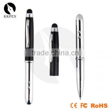 Hot sell stylus pen with highlighter 4 in 1 stylus pen laser pointer pen