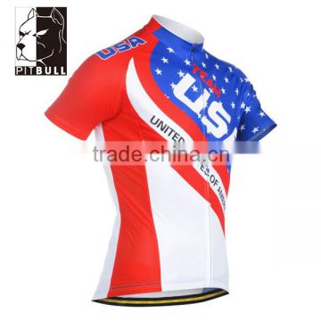 Manufacturer supply sportswear custom quick dry cycling jersey