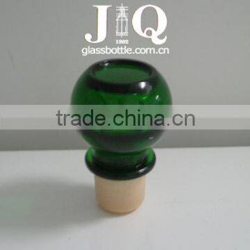 Hollow Green Color Bottle Stopper