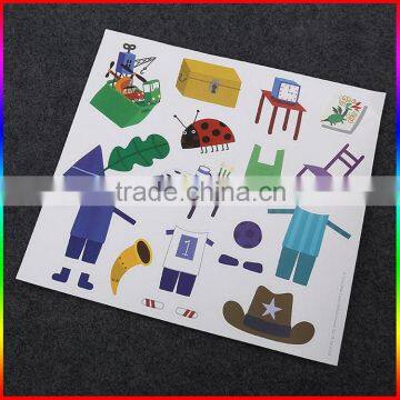 wholesale children printed paper cartoon stickers