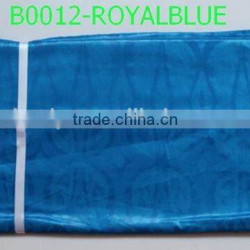 2015 Bazin African 100% Cotton Fabric wholesale for soft B0012-ROYAL BLUE