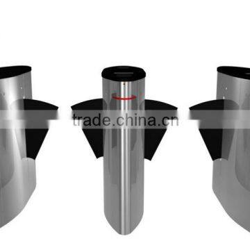 Fingerprint Access Control Flap Barrier Turnstile Gate,Automatic Flap Turnstile Barrier Gate