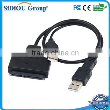 Sidiou Group USB 2.0 to SATA 7+15 Pin Adapter Cable for 2.5" HDD Hard Disk Drive