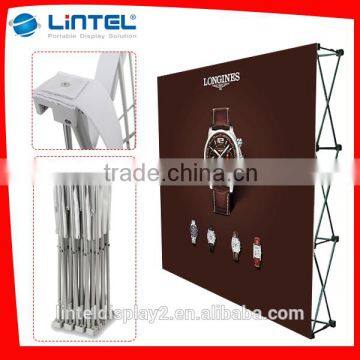 protable pop backwall display stand exhibition