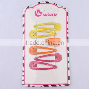 Christmas Gift Fashion Metal Glitter Hair Clips Channel photo-4
