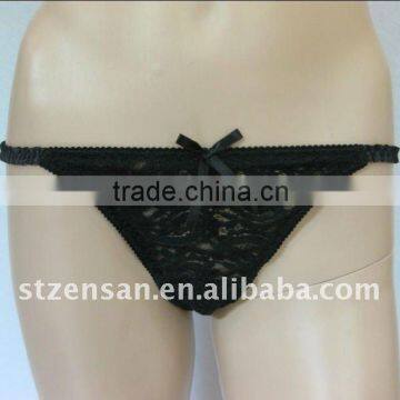 Sexy Panty of Lace Thongs With Bows UNDERWEAR