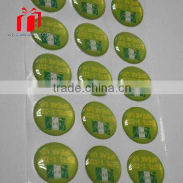 Custom Car Sticker Oval Epoxy Sticker, Custom Car Sticker Logo