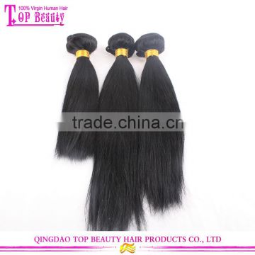 Grade 6a unprocessed peruvian hair double drawn hair extensions