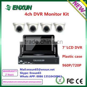 New 4ch AHD Cctv With LCD Monitor hd Dvr Bullet and Dome photo-2