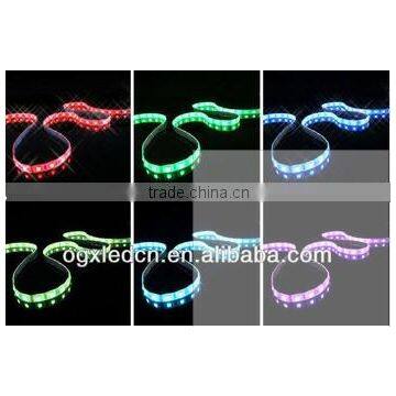 IP20 non-waterproof led RGB strip DC12V 60LEDs/m 5050 LED strip 300led flexible strip light