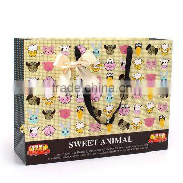 New design carton animals packaging paper shopping bag