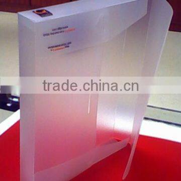 custom transparent colored plastic folder