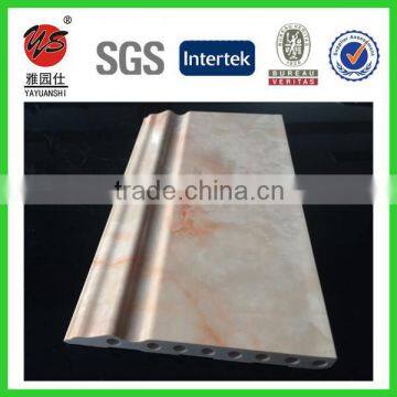 12cm pvc imitation marble decorative line pvc skirting board