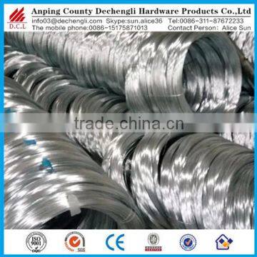 Anping ISO9001 factory 2.4x3.0mm hot dipped galvanized oval steel wire for sale